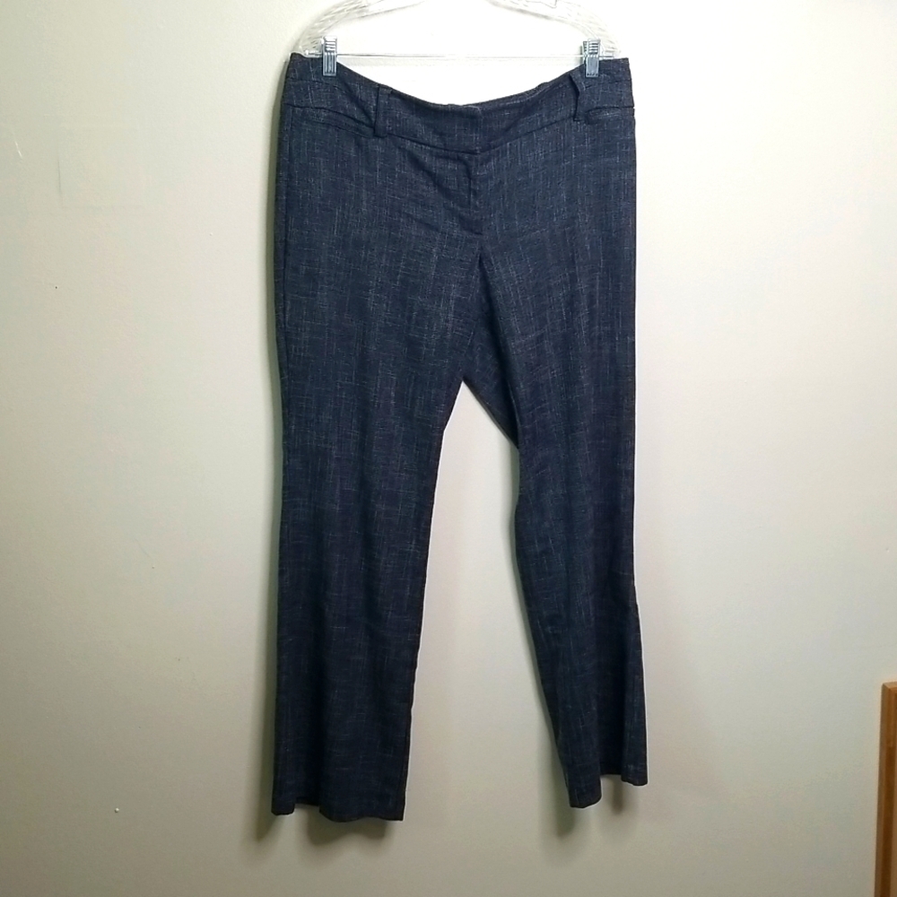 New York & Company Dark Charcoal Textured Dress Pants - Picture 2 of 8